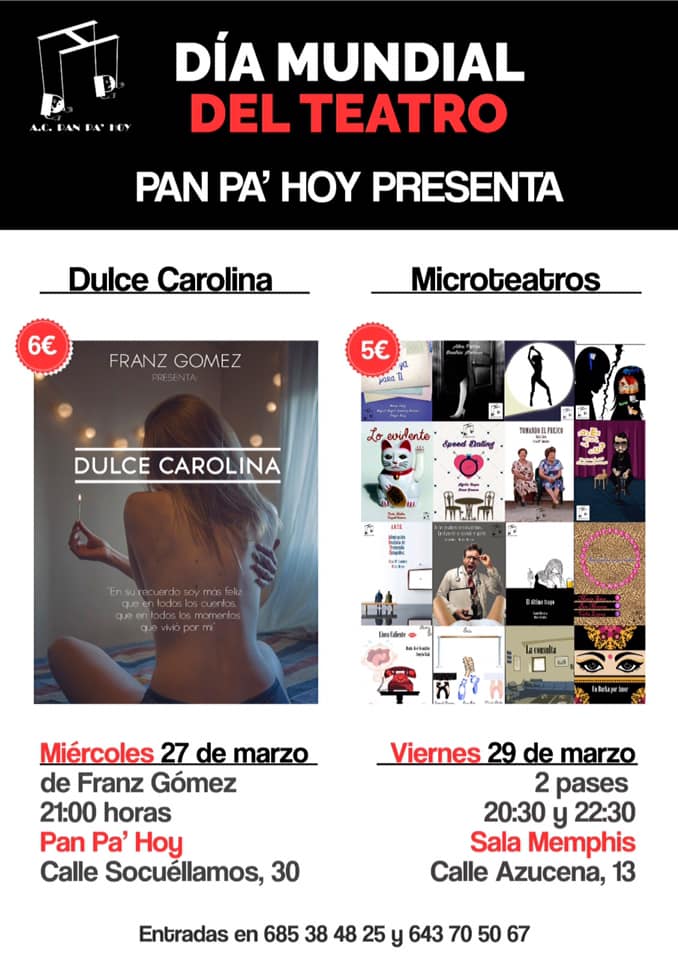 Pan Pa' Hoy presenta Dulce Carolina y Microteatros