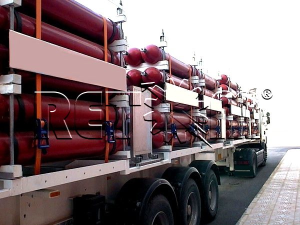 Sistemas de transporte de botellas / cilindros de gases industriales RETOM