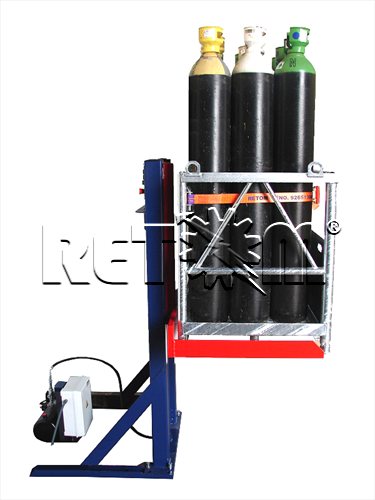 Elevador de palets para cilindros de gases comprimidos mod. RETOM RHPAL-1000
