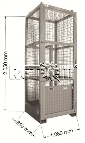 Pallet / container security to 12 bottles RETOM model R-PS12/50L